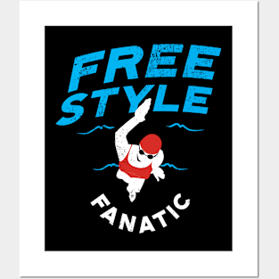 Womens Freestyle Fanatic Swim 2 Posters and Art